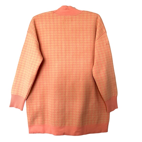 SANDRO Oversized Houndstooth Cardigan, Size 1 (Small), NWT - Picture 2 of 7
